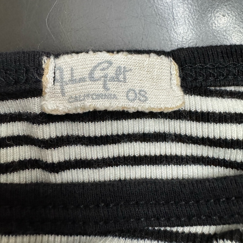 John Galt Small Black and White Striped square neck knit Camisole - Picture 2 of 3